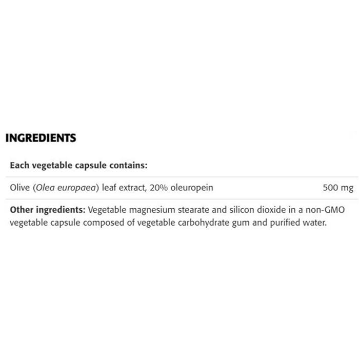 New Roots Olive Leaf Extract 500mg 60 Veggie Caps