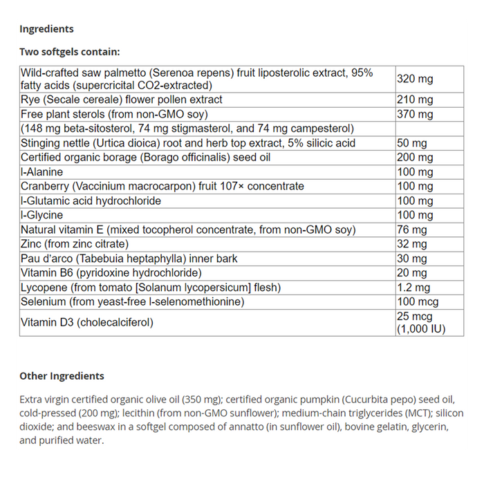 New Roots Prostate Perform 60 Softgels