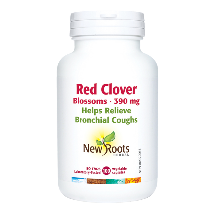 New Roots Red Clover Blossoms 390mg 100 Veggie Caps