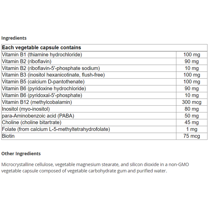 New Roots Ultra B Complex 100mg 90 Veggie Caps