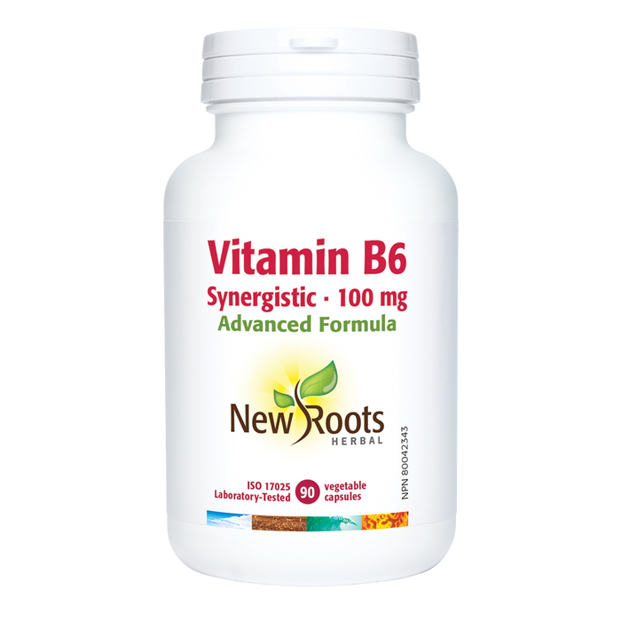 New Roots Vitamin B6 100mg 90 Veggie Caps