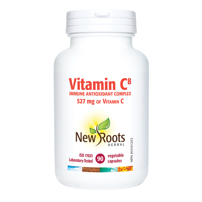 New Roots Vitamin C8 527mg 90 Veggie Caps