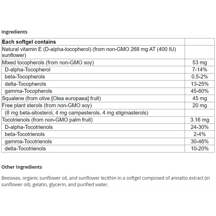 New Roots Vitamin E8 400 IU 60 Softgels