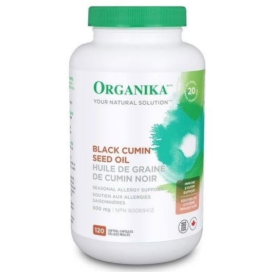 Organika Black Cumin Seed Oil 500mg 120 Softgels