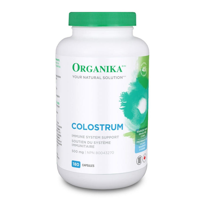 Organika Colostrum 500mg 180 Capsules