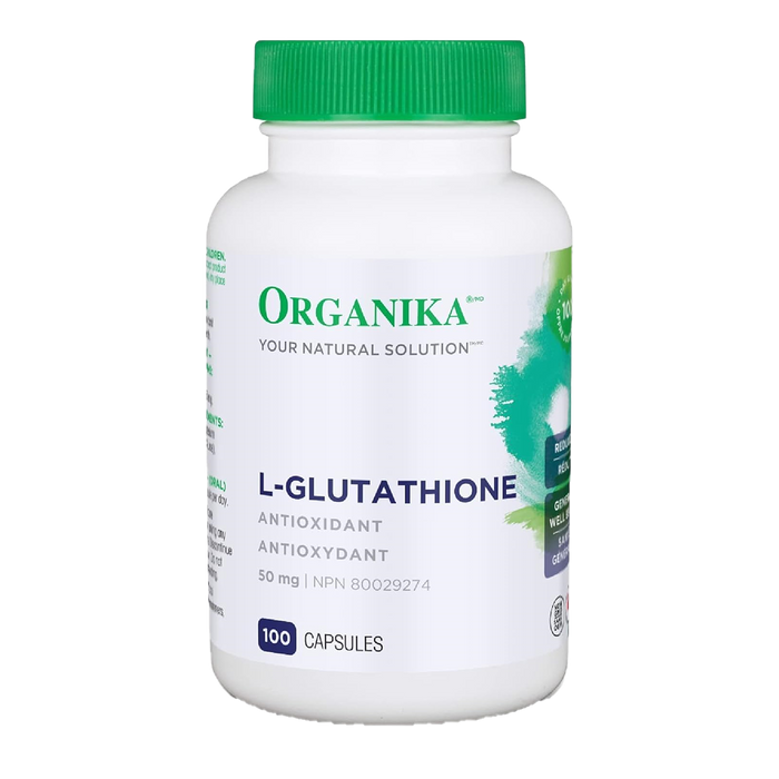 Organika L-Glutathione 50mg 100 Capsules