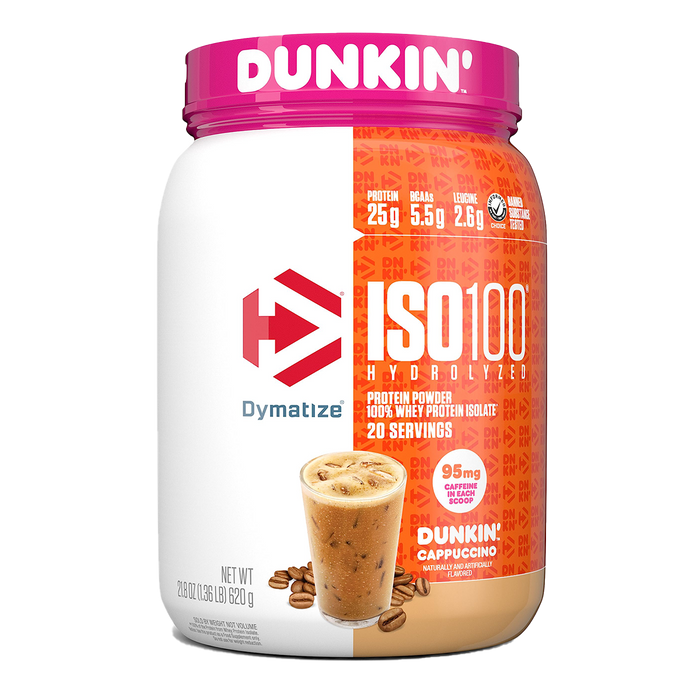 Dymatize ISO 100 Protein Dunkin’ Cappuccino 1.36lbs