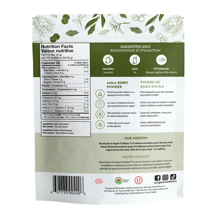 Organic Traditions Amla Berry Powder 200g