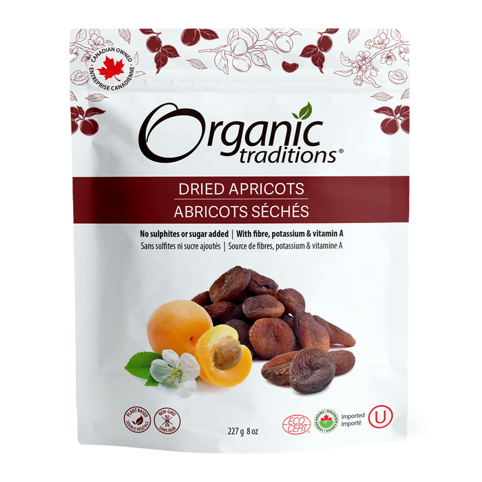 Organic Traditions Dried Apricots 227g