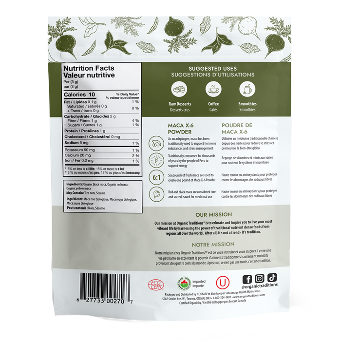 Organic Traditions Maca X-6 Powder 150g