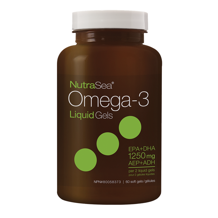 NutraSea Omega-3 Liquid Gels 60 Softgels