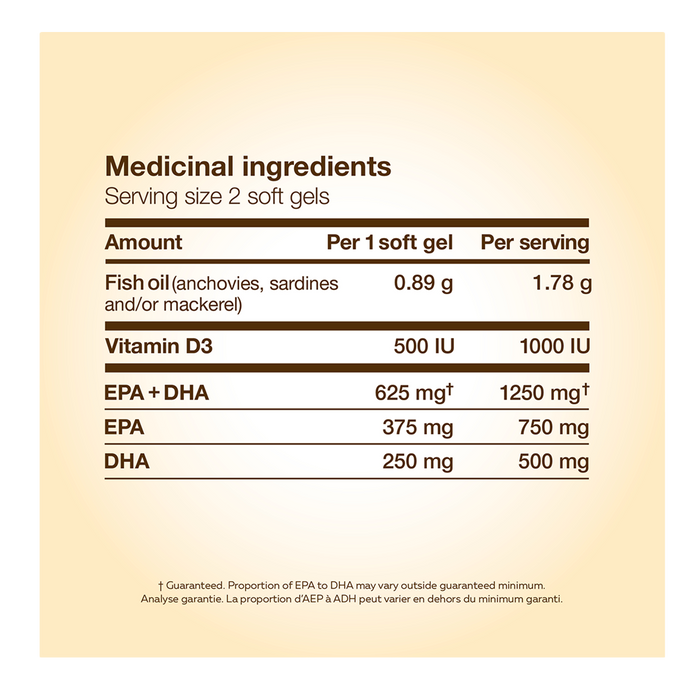 NutraSea +D Omega-3 Liquid Gels 60 Softgels