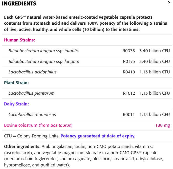 New Roots IBS Urgency 10 Billion+ 30 Veggie Caps