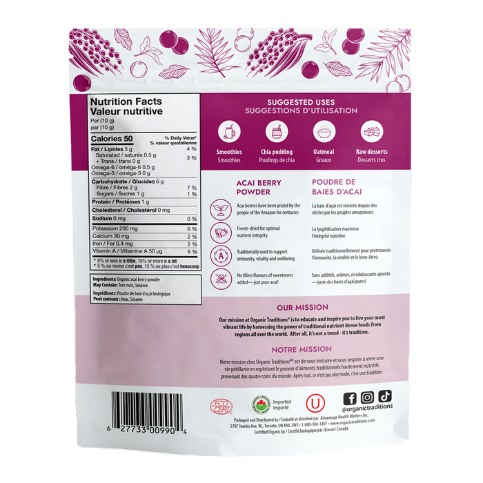 Organic Traditions Acai Berry Powder 100g