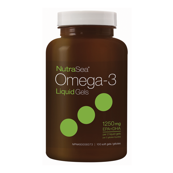 NutraSea Omega-3 Liquid Gels 100 Softgels