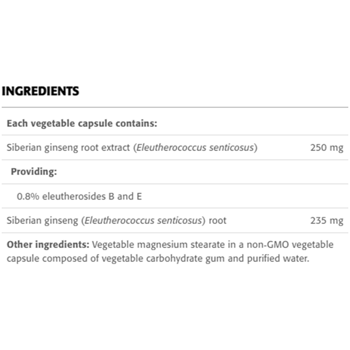New Roots Siberian Ginseng 90 Veggie Caps