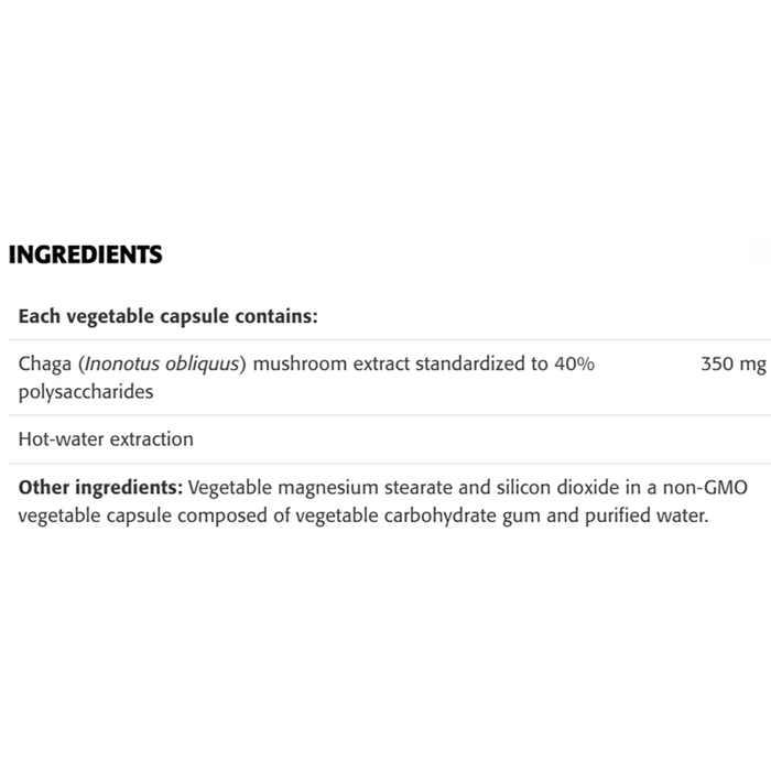 New Roots Chaga Extract 350mg 60 Veggie Caps