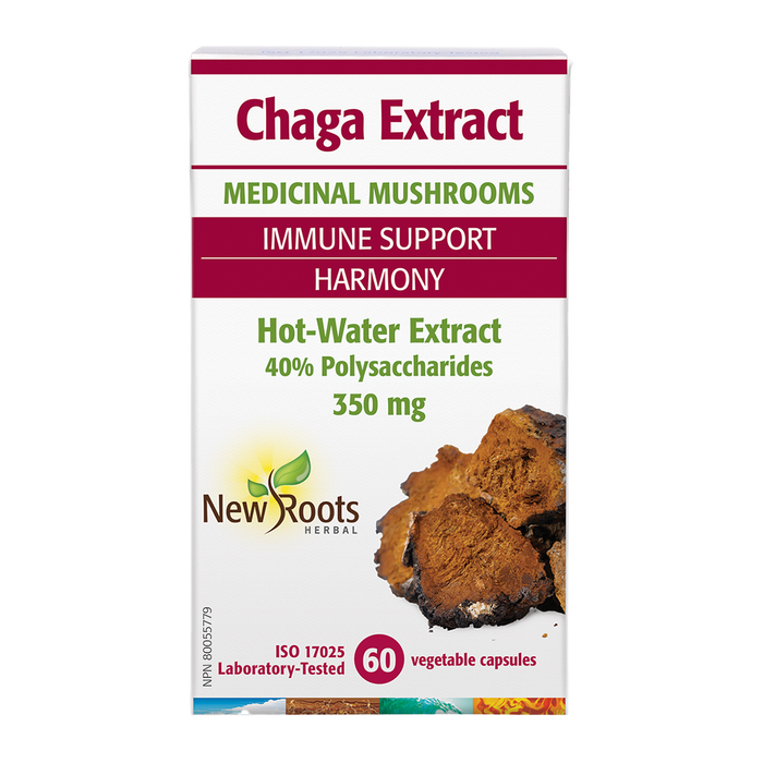 New Roots Chaga Extract 350mg 60 Veggie Caps