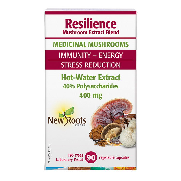 New Roots Resilience Mushroom Extract Blend 400mg 90 Veggie Caps