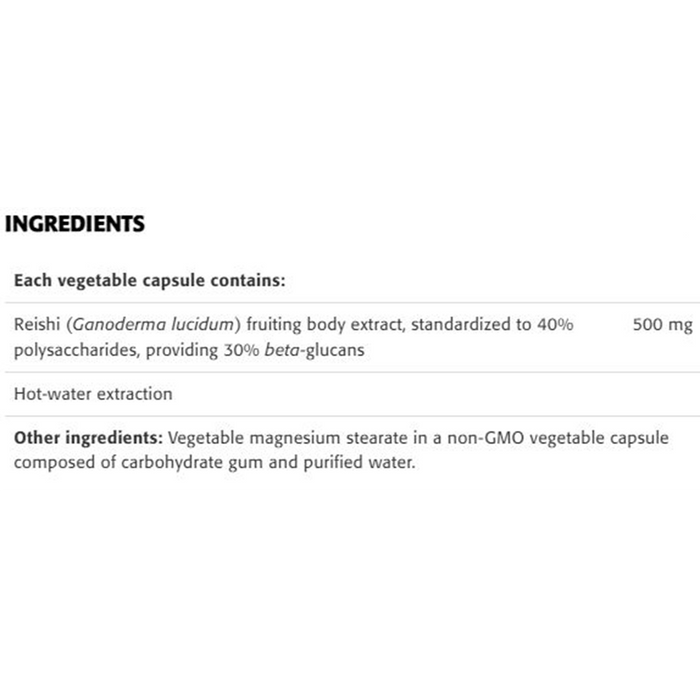 New Roots Reishi Extract 500mg 60 Veggie Caps