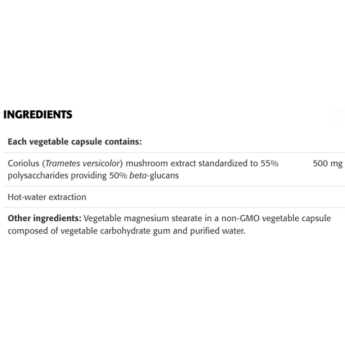New Roots Coriolus Extract 500mg 60 Veggie Caps