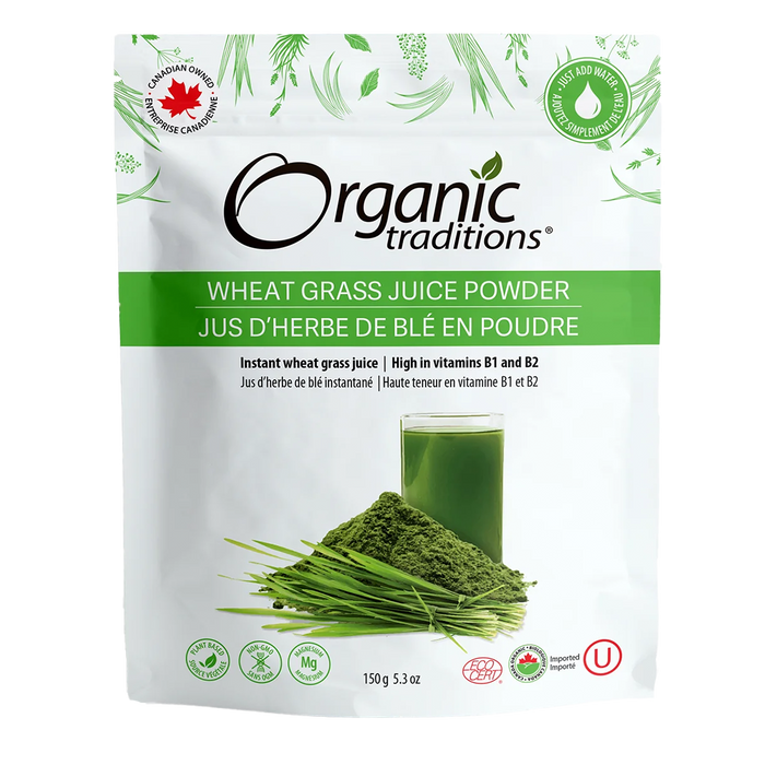 Organic Traditions Organic Wheat Grass Juice Powder 150g