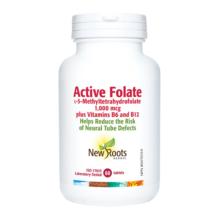 New Roots Active Folate 60 Tablets