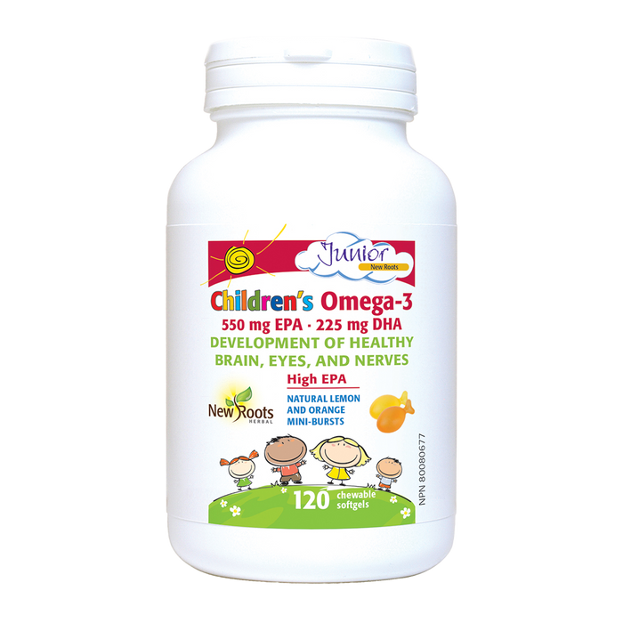 New Roots Children’s Omega-3 120 Chewable Softgels