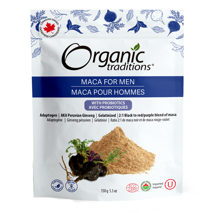 Organic Traditions Maca For Men With Probiotics 150g