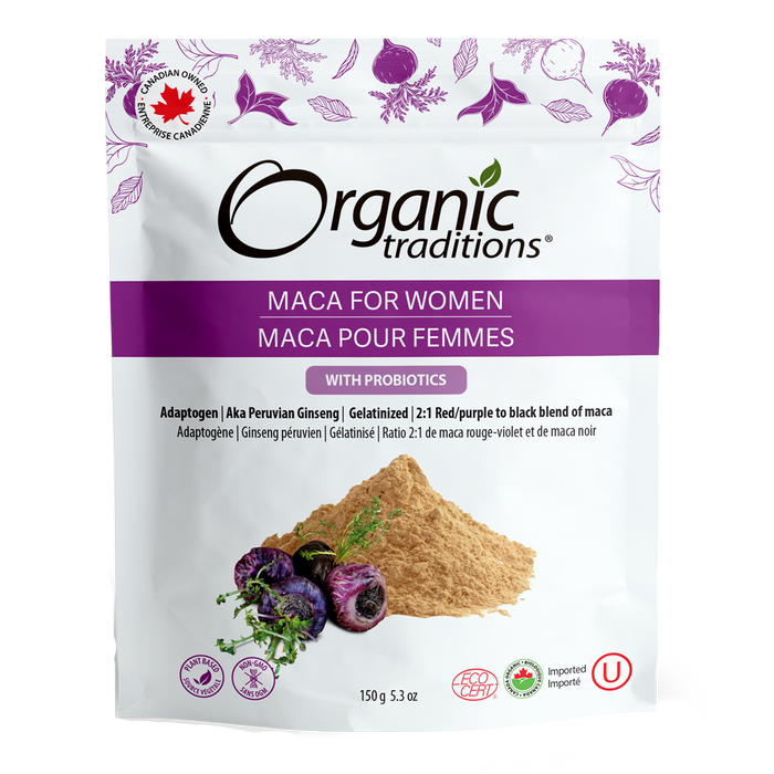 Organic Traditions Maca For Women With Probiotics 150g