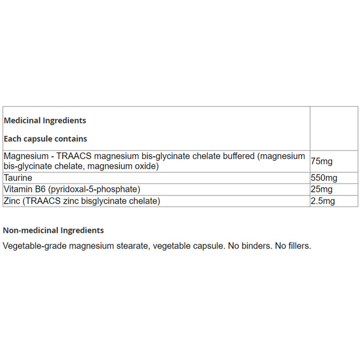 CanPrev Magnesium Cardio + Taurine, B6 & Zinc 120 v-caps