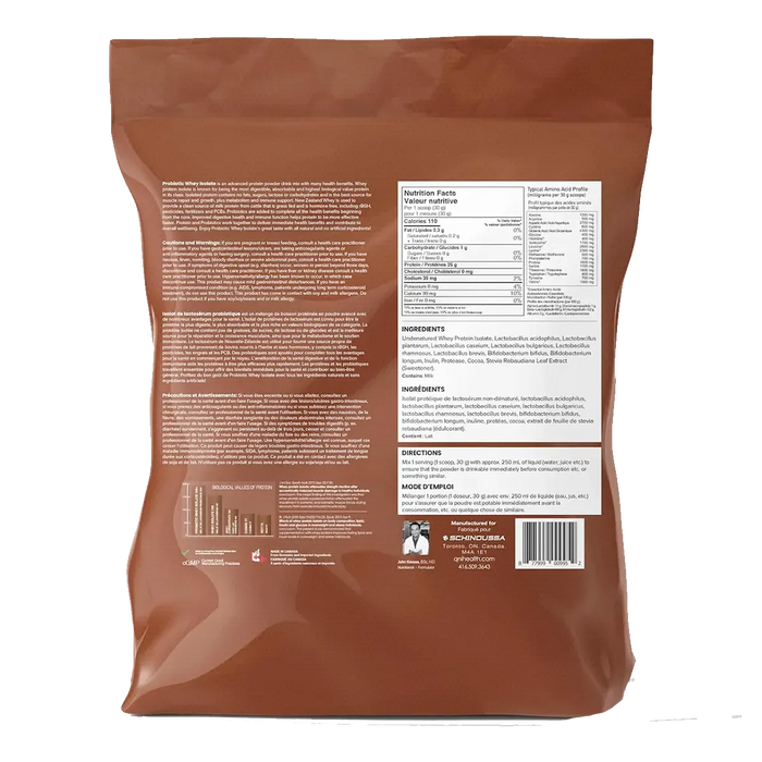 Schinoussa Probiotic Isolate Whey Swiss Chocolate 5lbs
