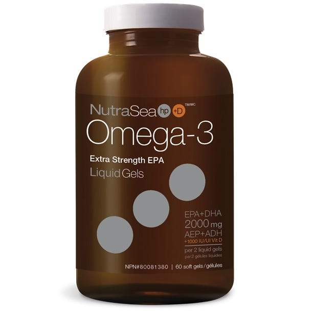 NutraSea HP+D Omega-3 60 Softgels