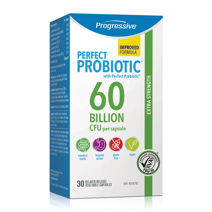 Progressive Perfect Probiotic 60 Billion 30 Veggie Caps