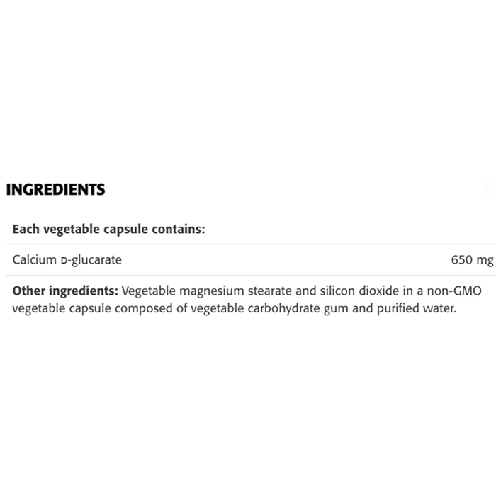 New Roots Calcium D-Glucarate 650mg 60 Veggie Caps