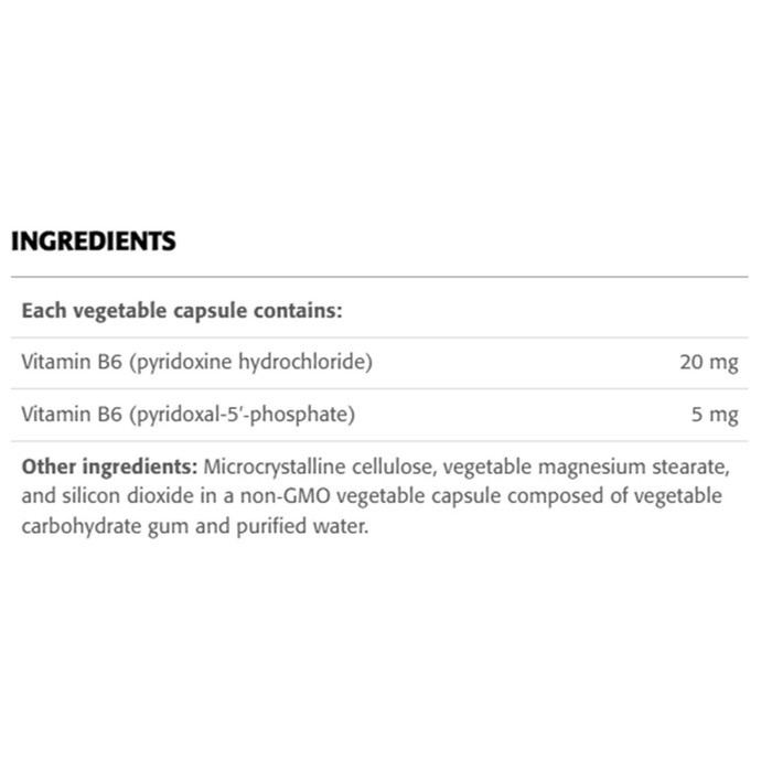 New Roots Vitamin B6 25mg 60 Veggie Caps