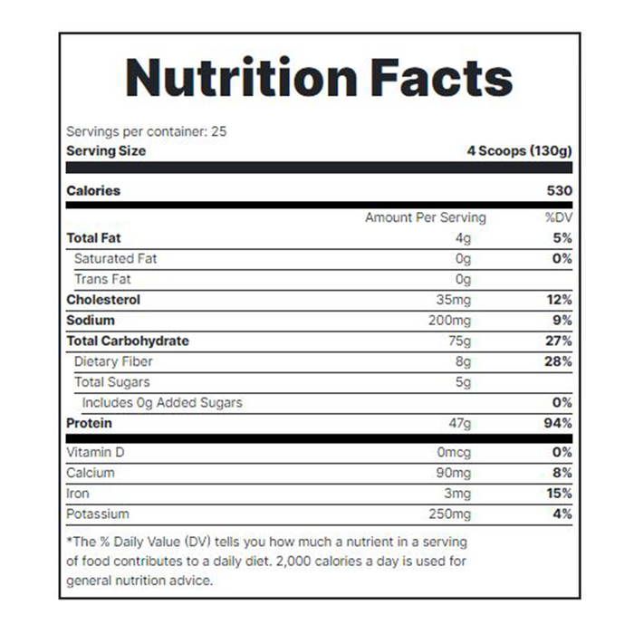 Redcon1 MRE Oatmeal Chocolate Chip 25 Servings