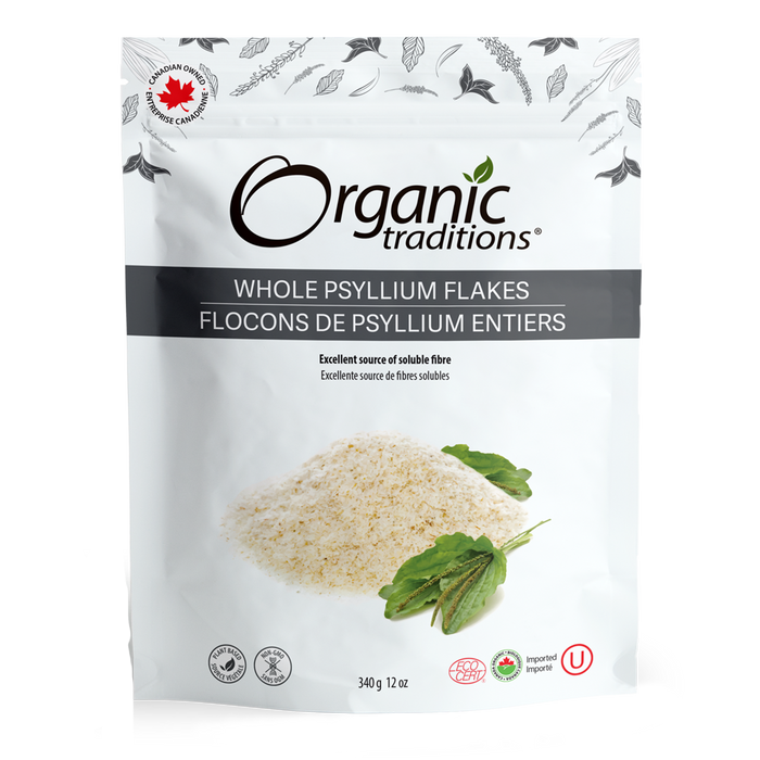 Organic Traditions Whole Psyllium Flakes 340g