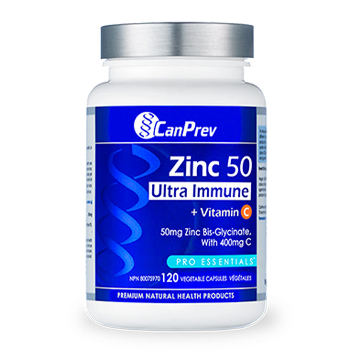 CanPrev Zinc 50 Ultra Immune + Vitamin C 120 v-caps