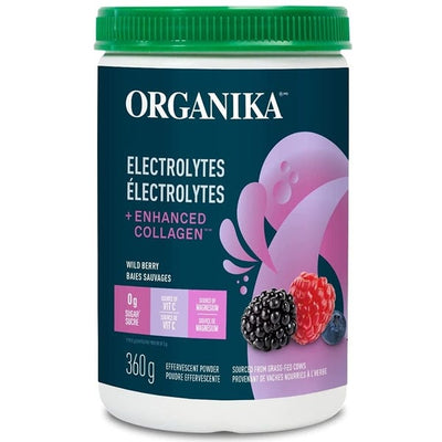 Organika Electrolytes + Enhanced Collagen Wild Berry 360g