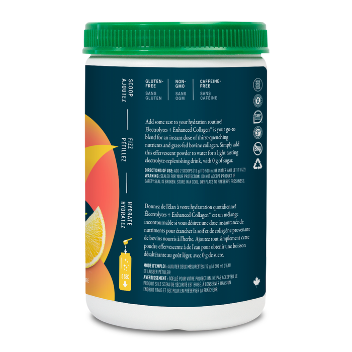 Organika Electrolytes+Enhanced Collagen Zesty Lemon Berry 360g