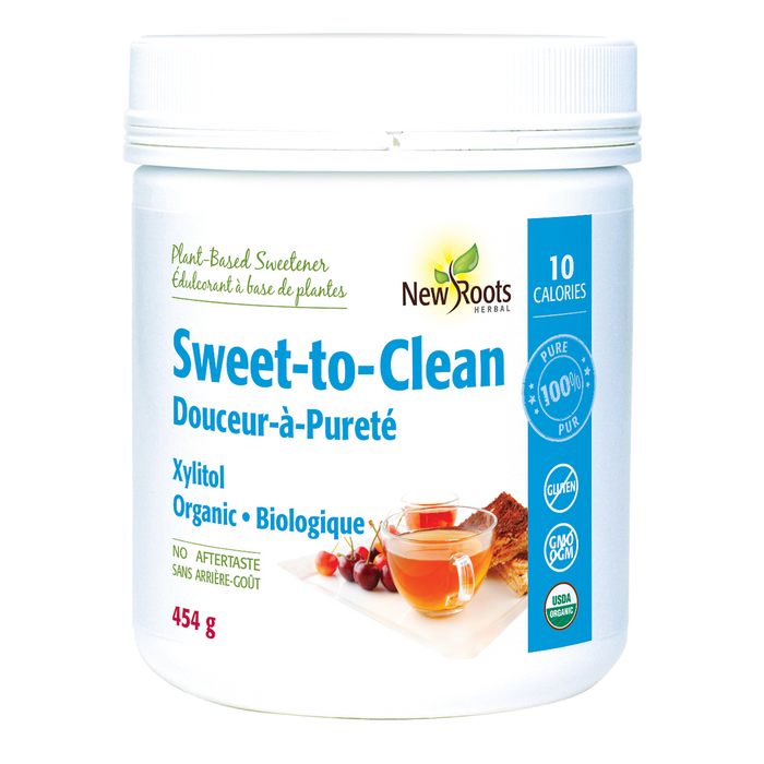 New Roots Organic Sweet-To-Clean Xylitol 454g