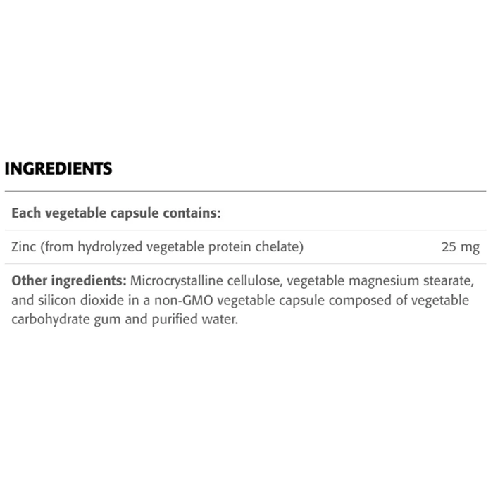 New Roots Zinc Chelate 25mg 90 Veggie Caps
