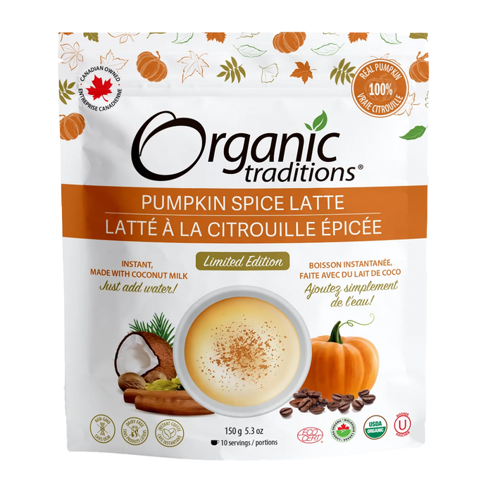 Organic Traditions Pumpkin Spice Latte 150g