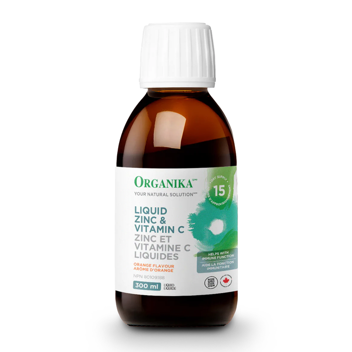 Organika Liquid Zinc & Vitamin C 300mL