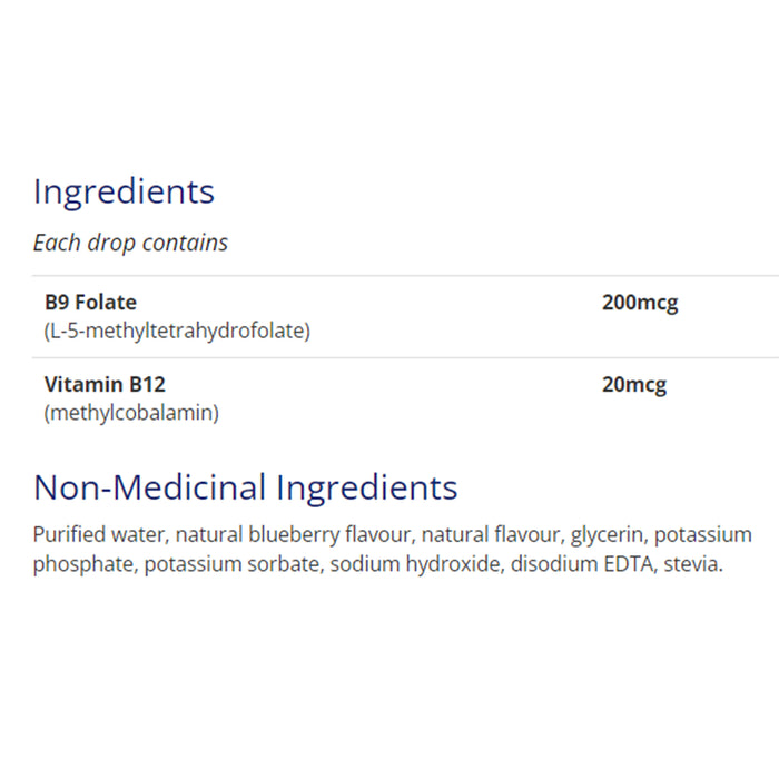 CanPrev B9 Folate 200mcg Drops 15 ml