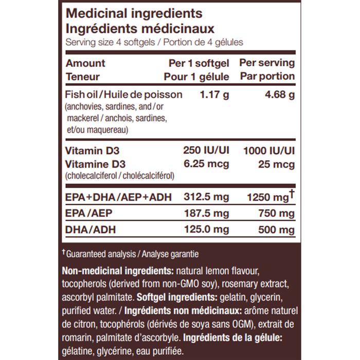 NutraSea +D Omega-3 240 Softgels