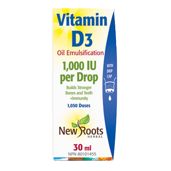 New Roots Vitamin D3 1000 IU 30mL