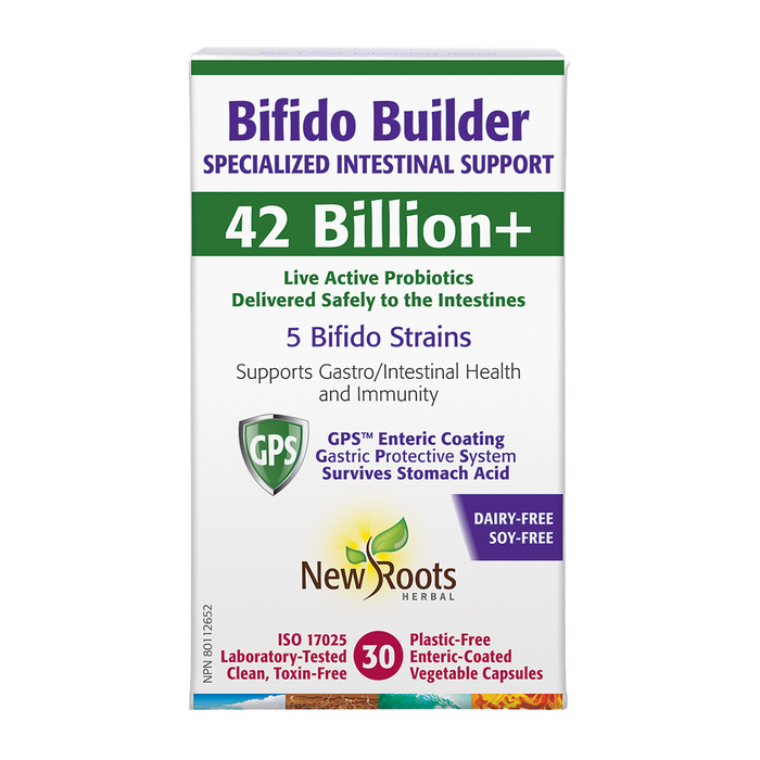 New Roots Bifido Builder 42 Billion+ 30 Veggie Caps