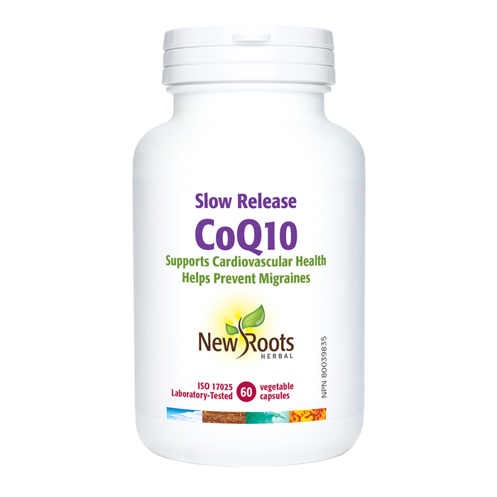 New Roots Slow Release CoQ10 60 Veggie Caps